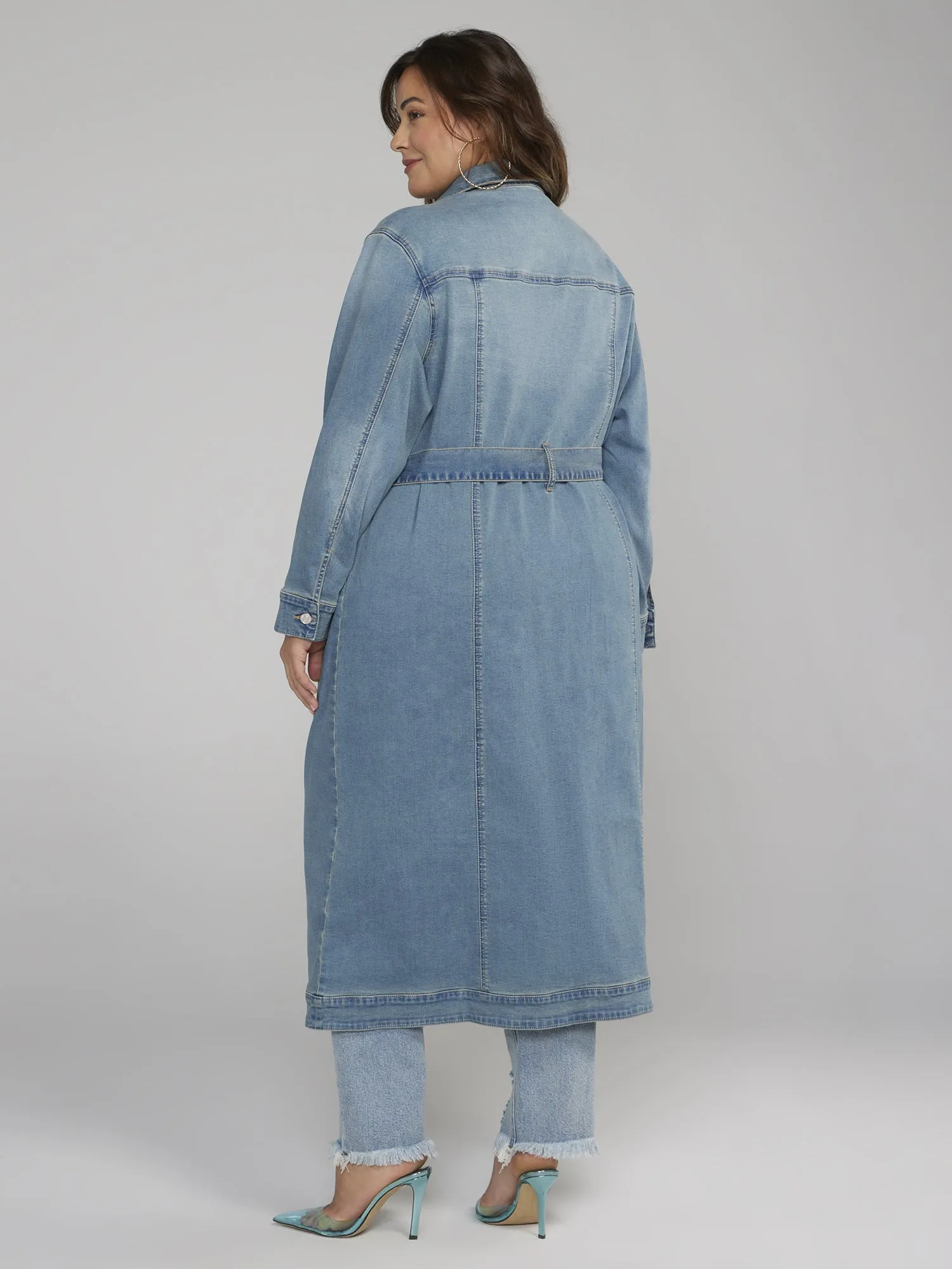 Fashion To Figure - Denim Trench Coat