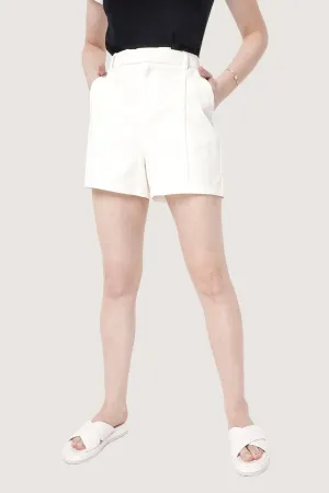 Fine Line Pintuck Pull Up Shorts
