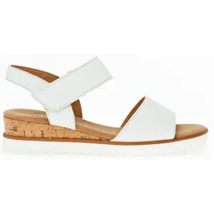 Gabor Raynor Weiss Sandals