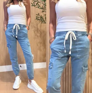 Gaya Cargo Light Denim