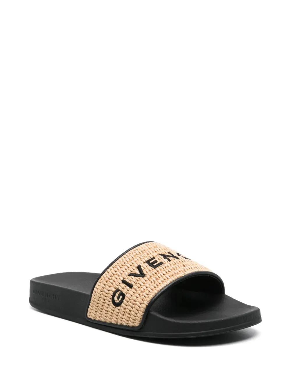 Givenchy 4G raffia slides