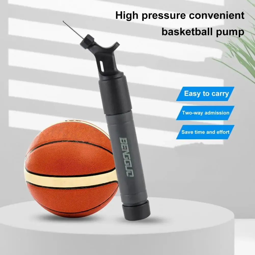 Hand Pump Compact Size Ergonomic Design Football, Basketball Pump Lightweight Sports Ball Air Pump with Inflation Needle
