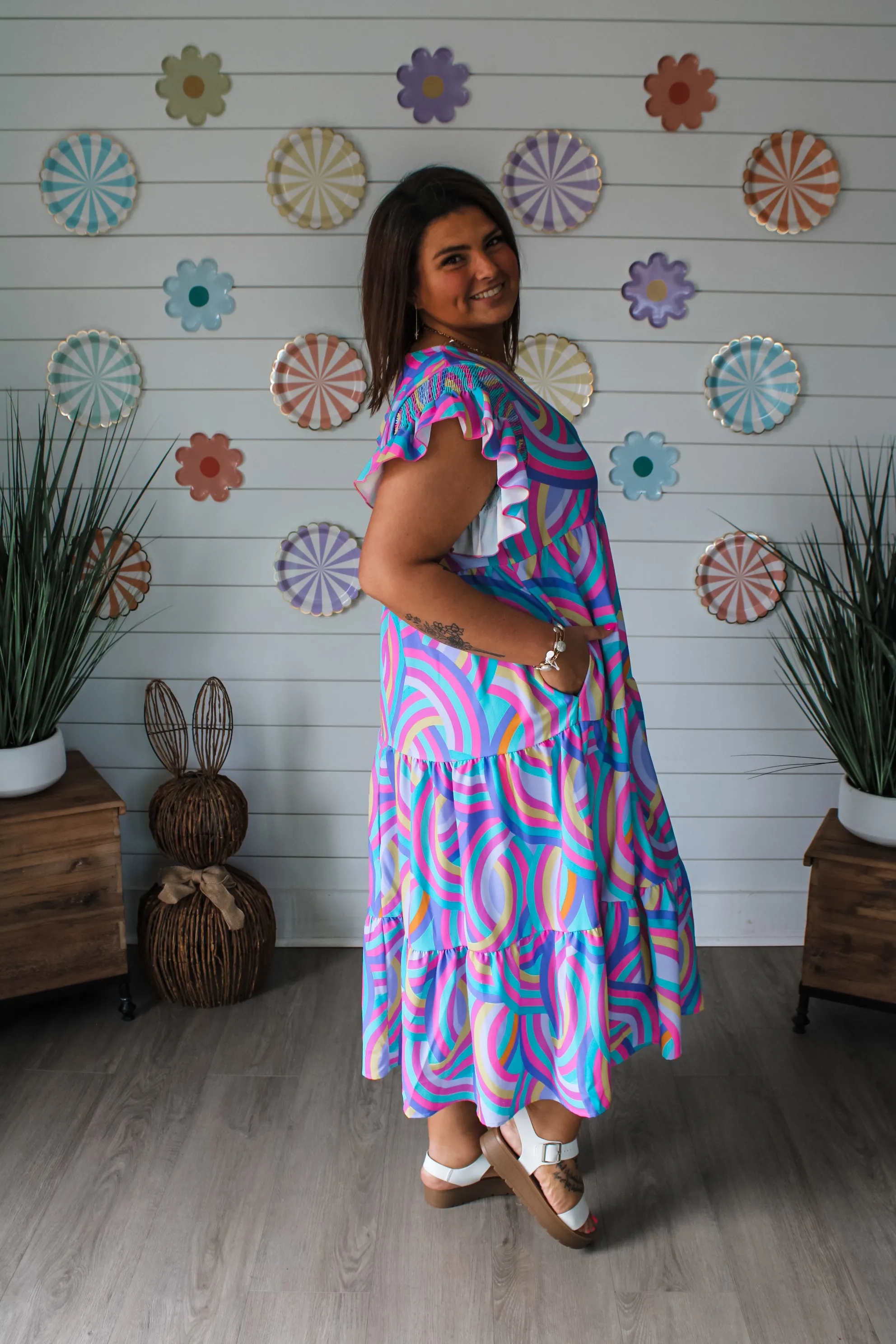 Happy Days Ahead Midi • Lavender Multi - PLUS