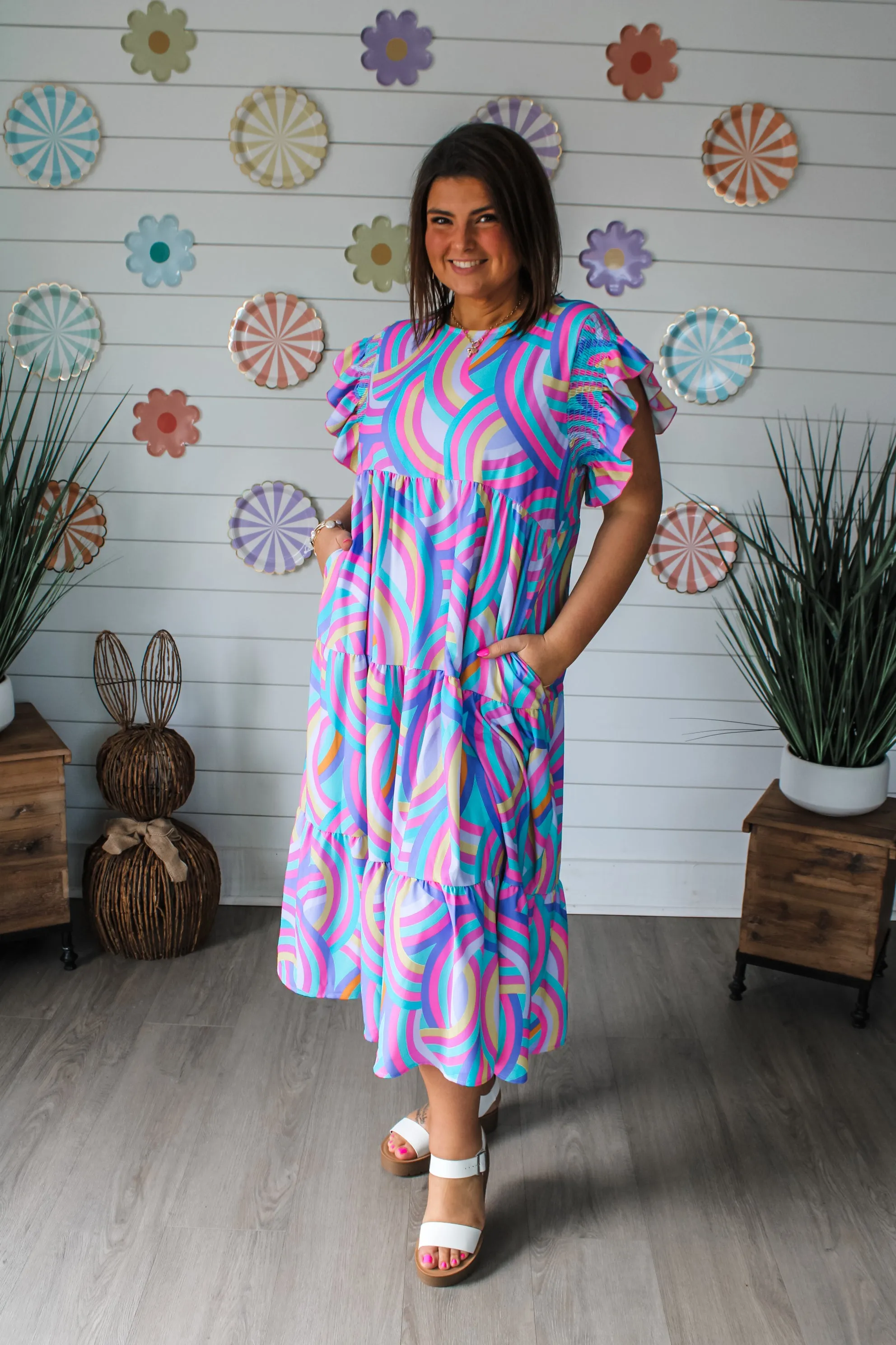 Happy Days Ahead Midi • Lavender Multi - PLUS