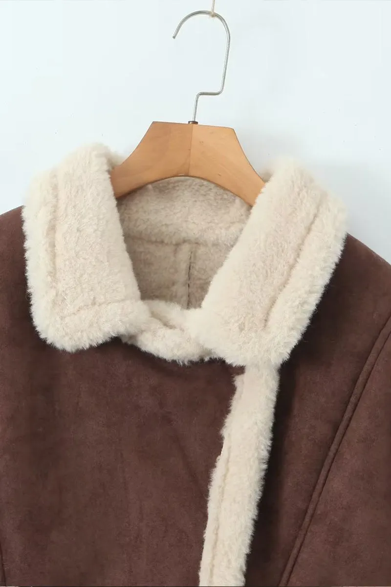 HCT1109 Oversized Shearling-Lined Jacket Outerwear
