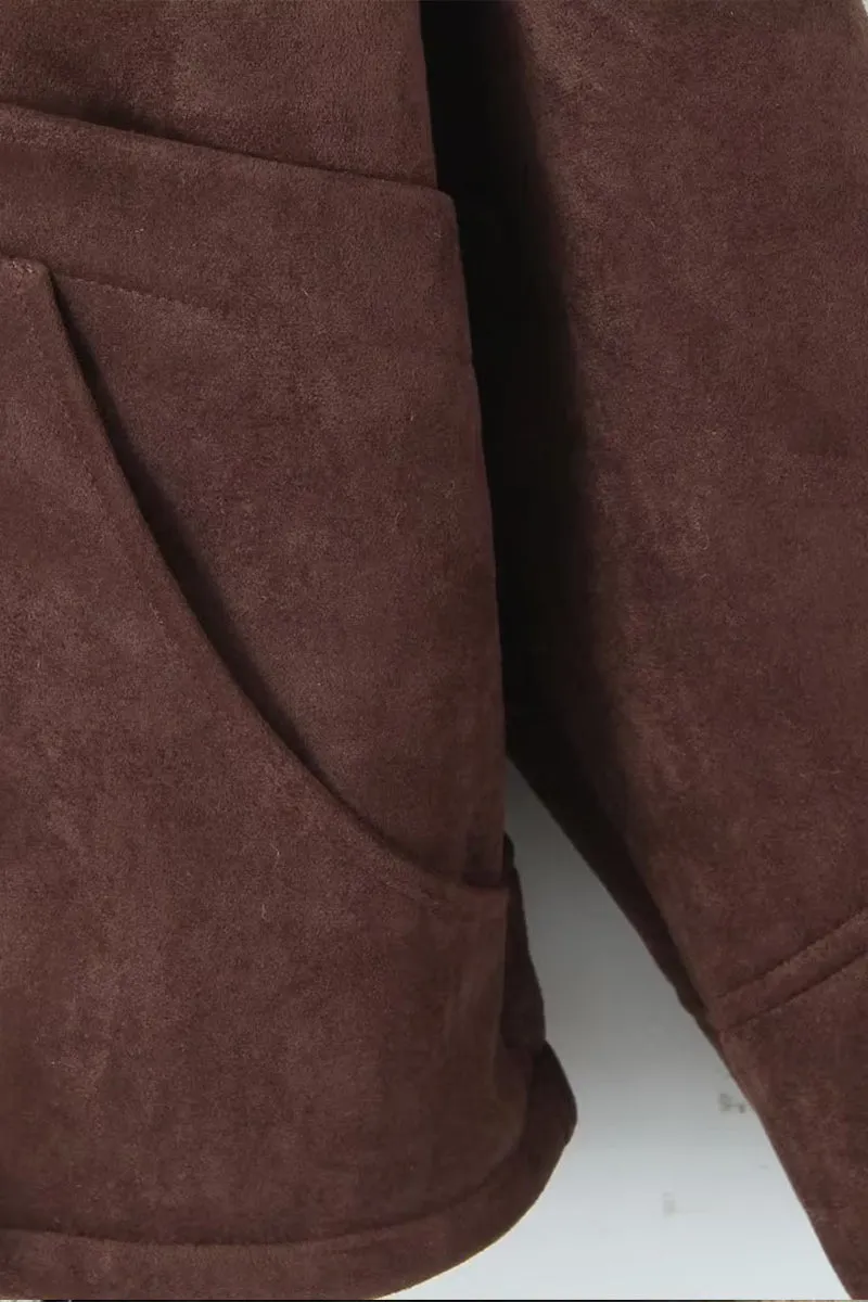 HCT1109 Oversized Shearling-Lined Jacket Outerwear