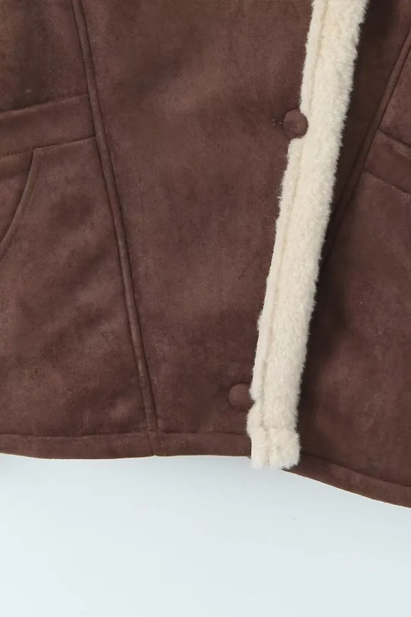 HCT1109 Oversized Shearling-Lined Jacket Outerwear