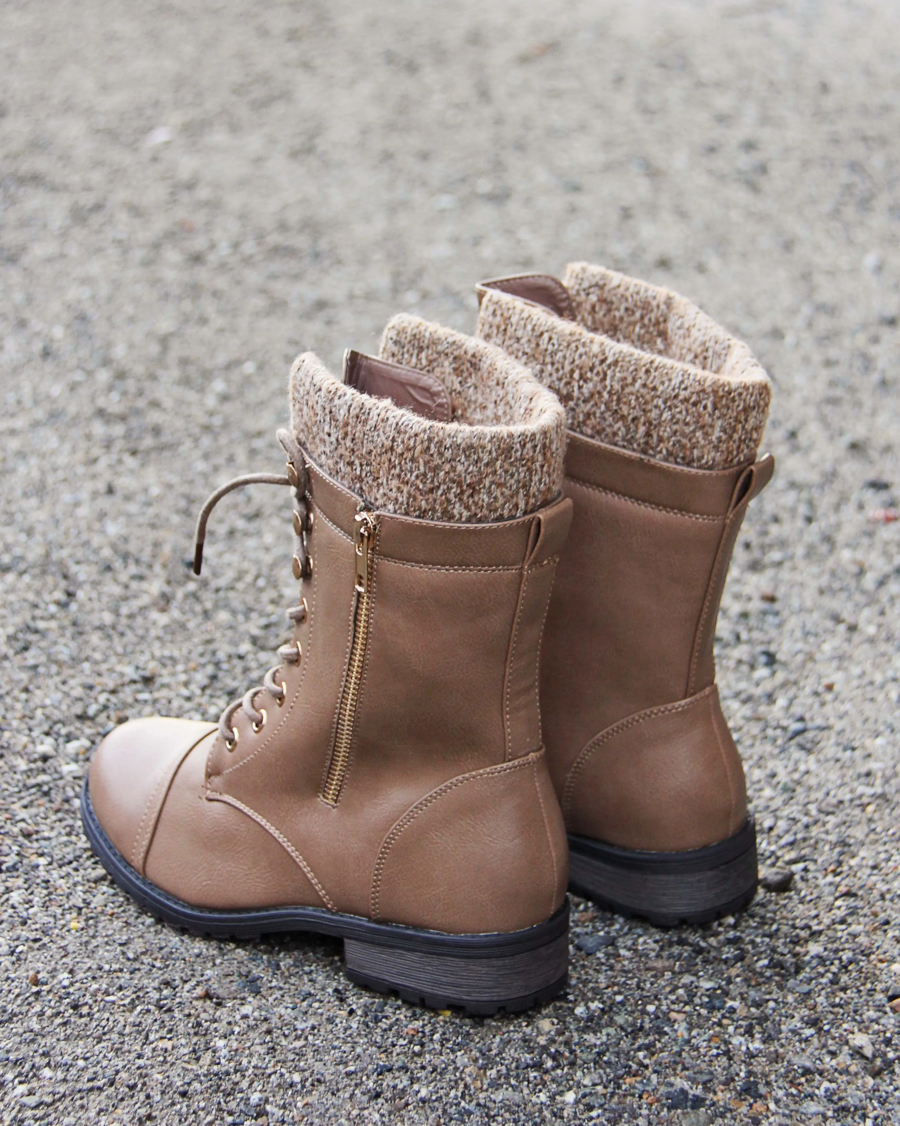 Heirloom Sweater Boots in Cedar