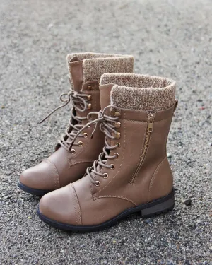 Heirloom Sweater Boots in Cedar