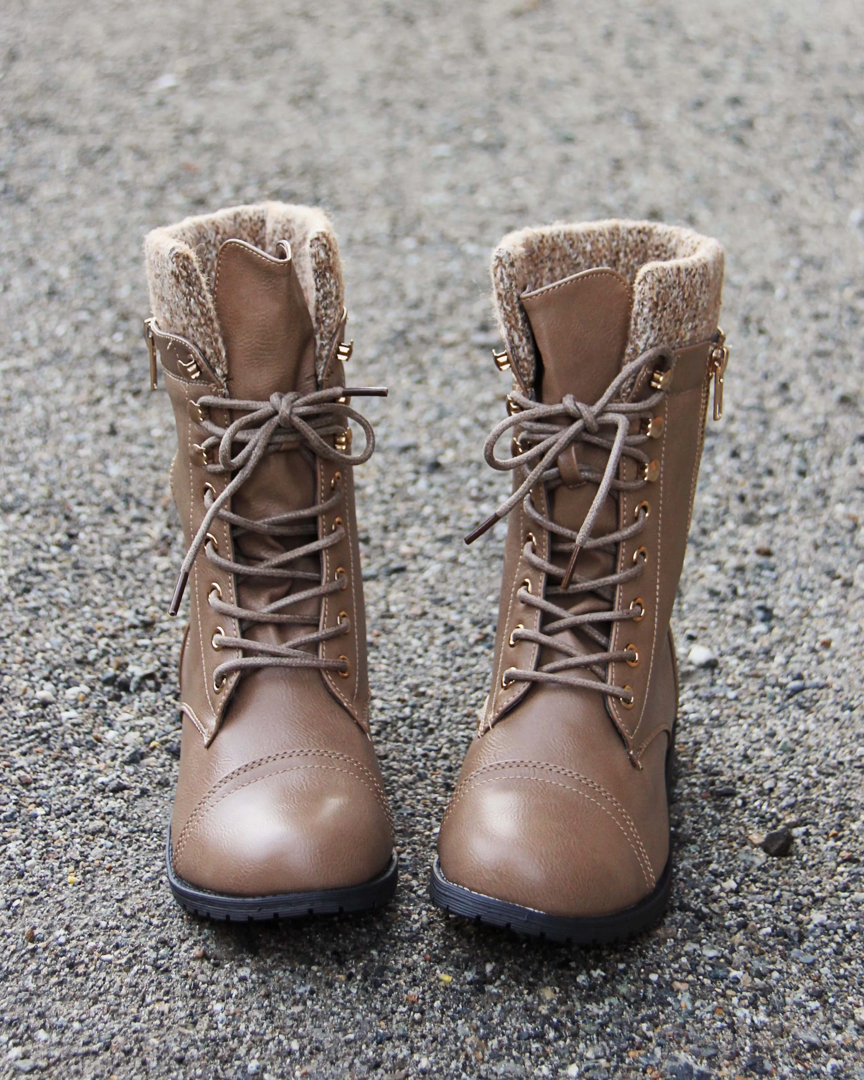 Heirloom Sweater Boots in Cedar