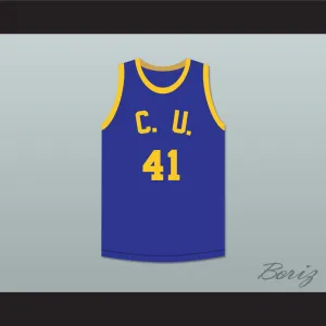 Hoffman 41 Cadwallader University Blue Basketball Jersey Fast Break