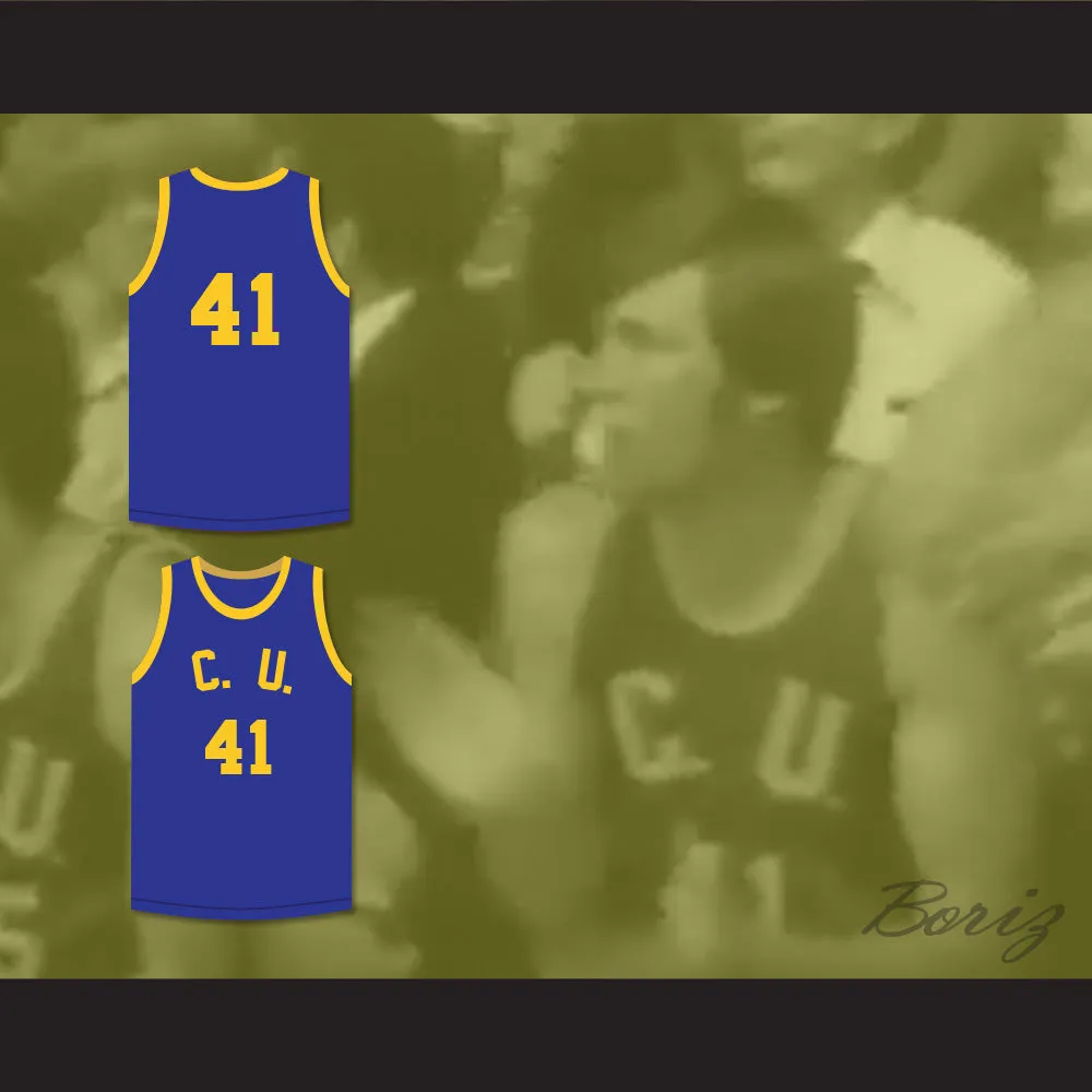 Hoffman 41 Cadwallader University Blue Basketball Jersey Fast Break