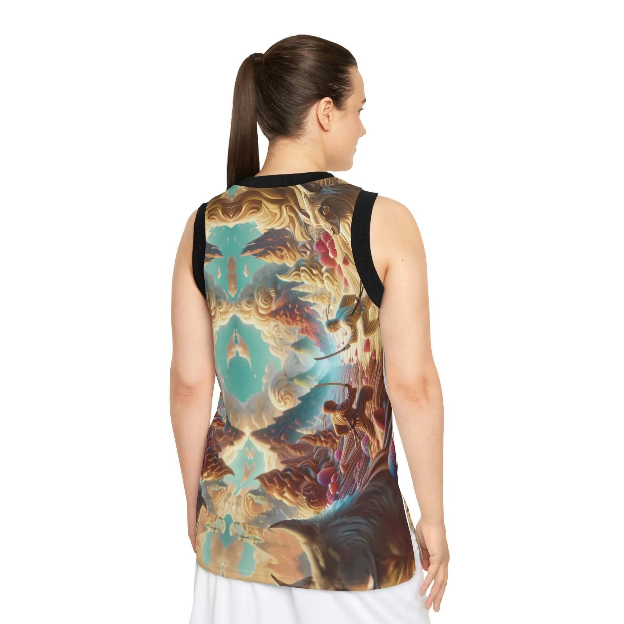 Ice Cream Ninja Dreamscape Basketball Jersey