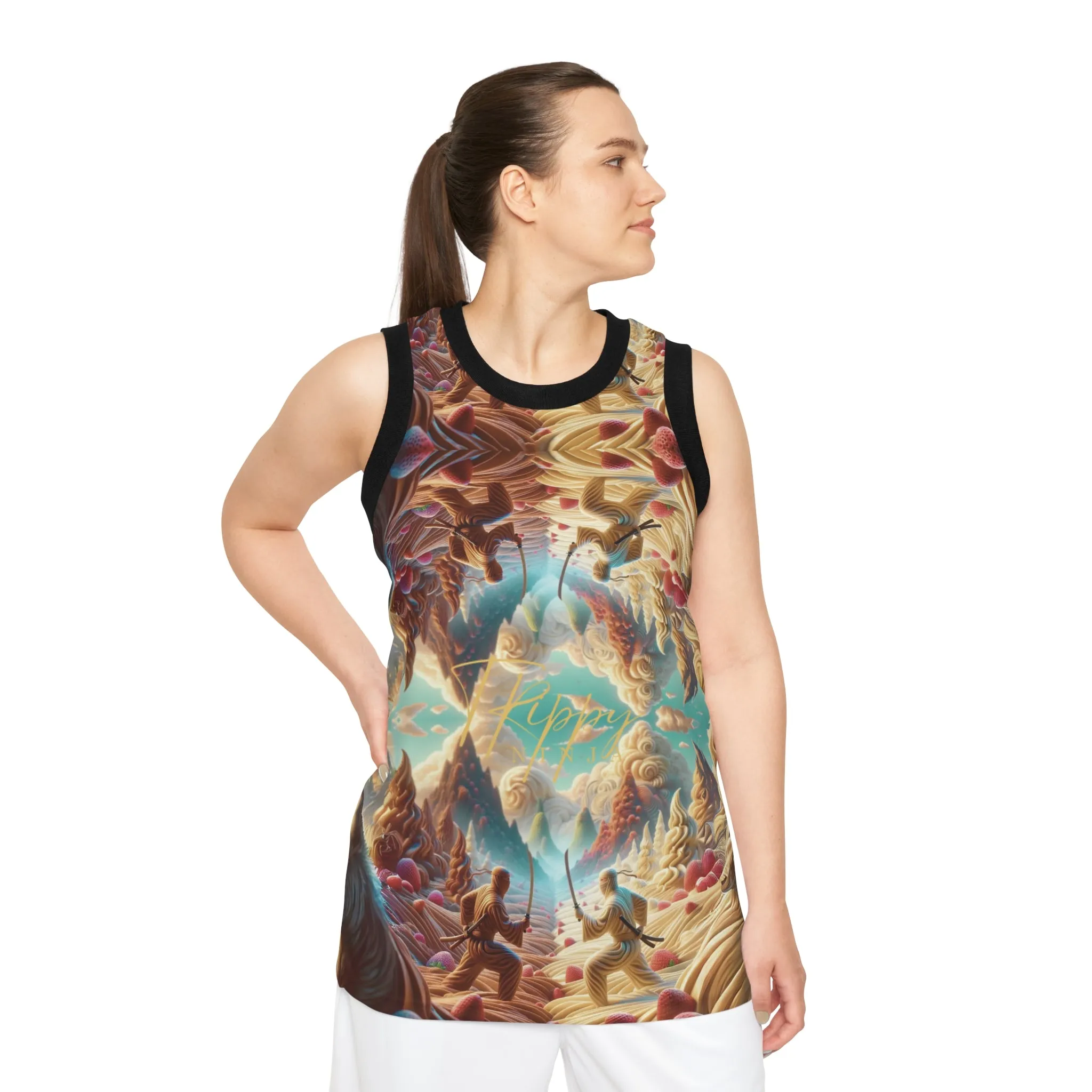 Ice Cream Ninja Dreamscape Basketball Jersey