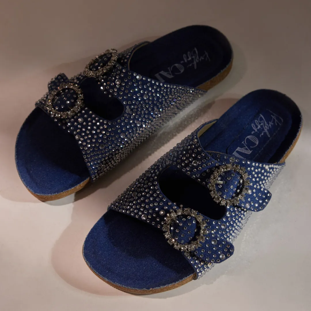 Itterne Denim Slides