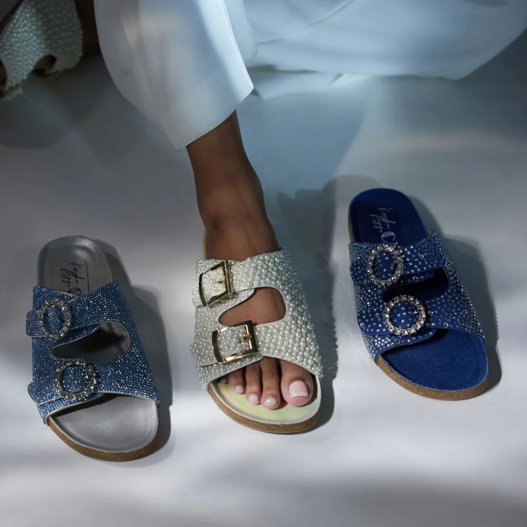 Itterne Denim Slides