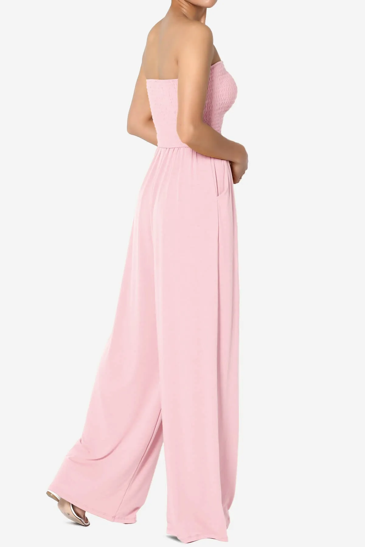 Jaklin Strapless Wide Leg Jumpsuit