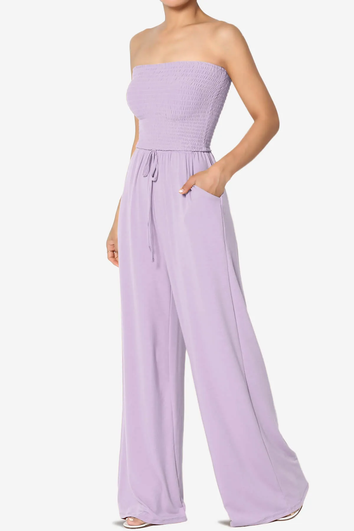 Jaklin Strapless Wide Leg Jumpsuit