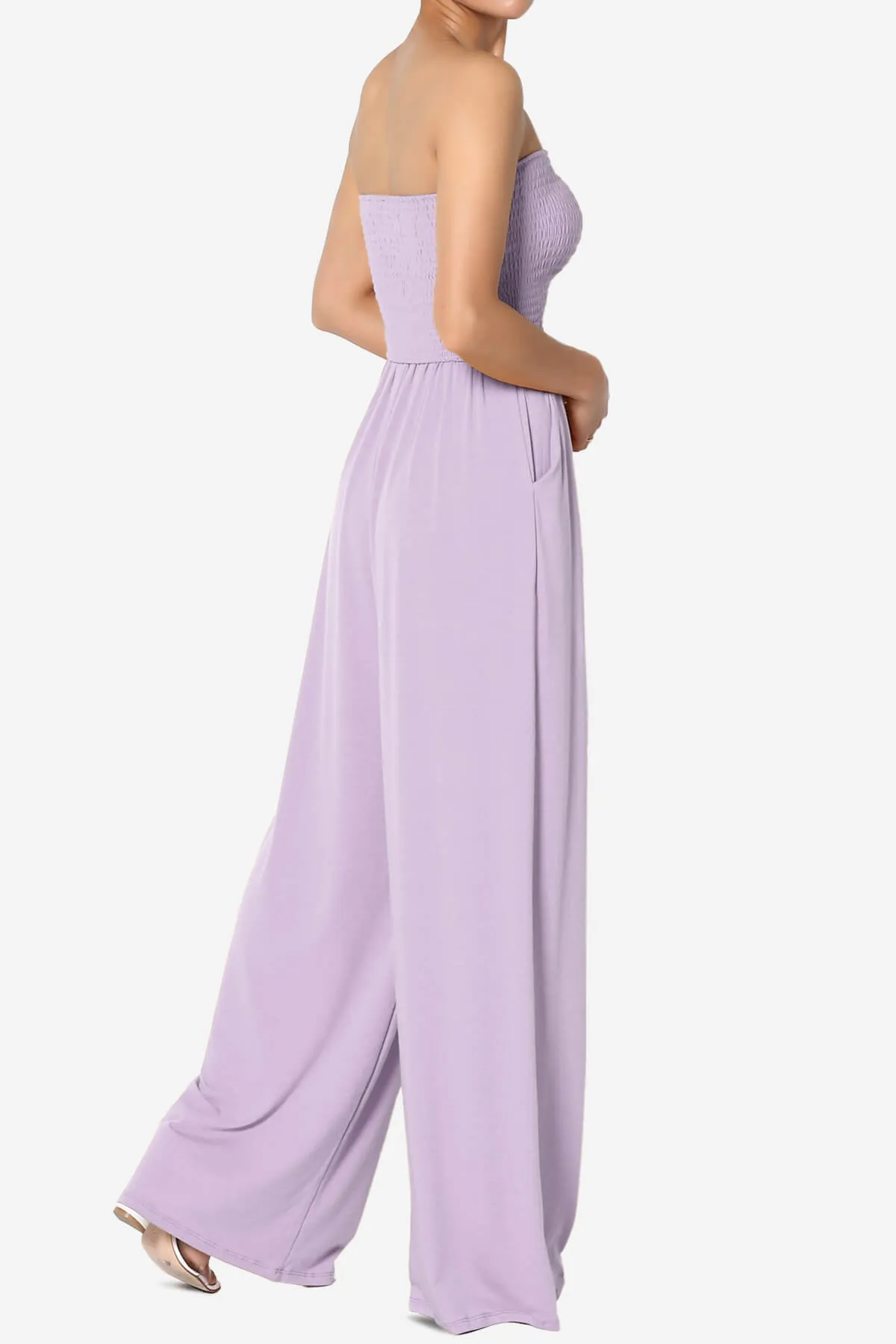 Jaklin Strapless Wide Leg Jumpsuit