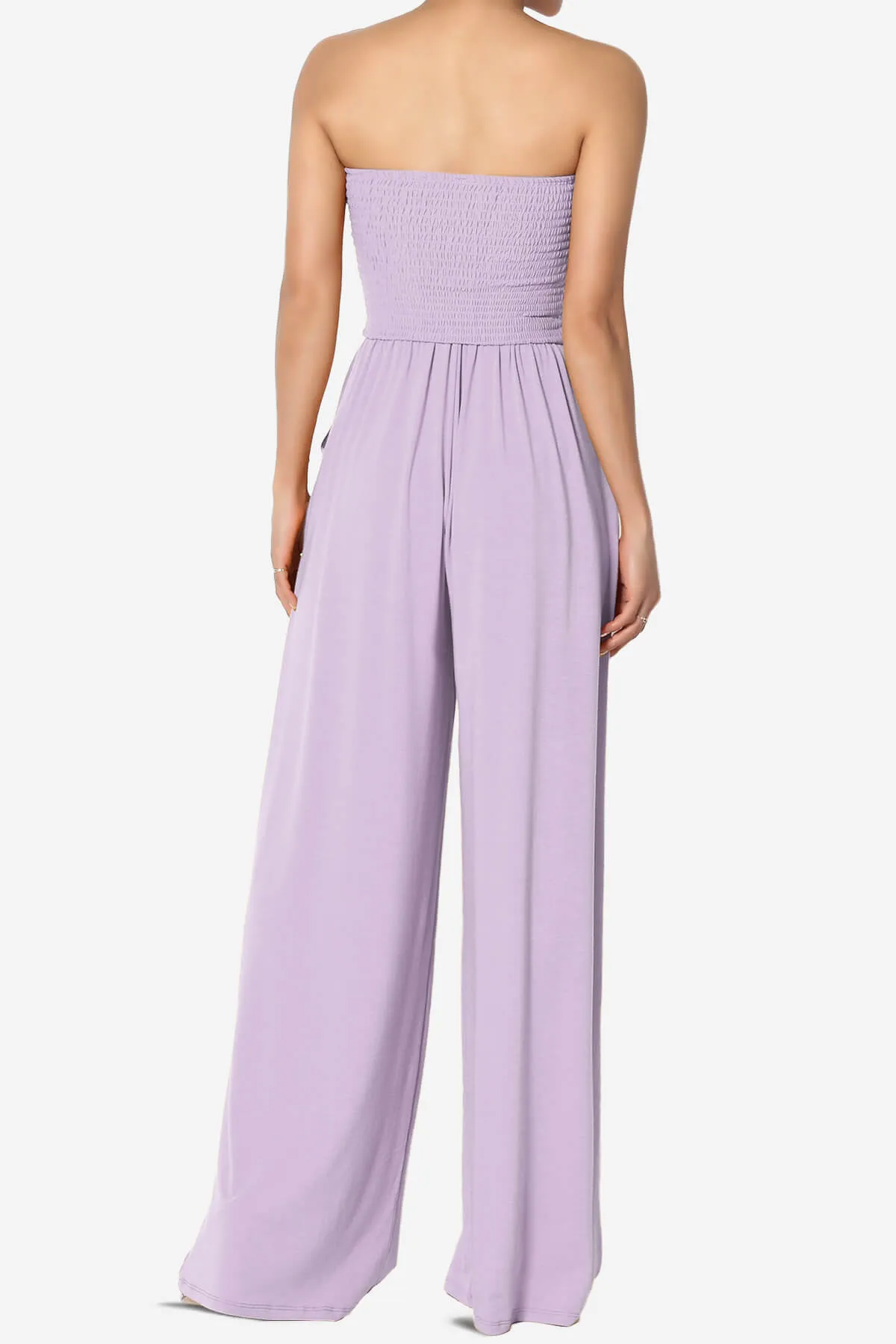 Jaklin Strapless Wide Leg Jumpsuit