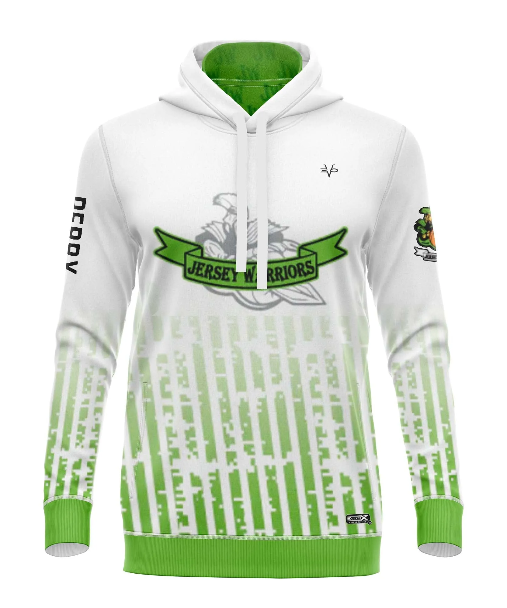 JERSEY WARRIORS Basketball Sublimated Reversible Hoodie