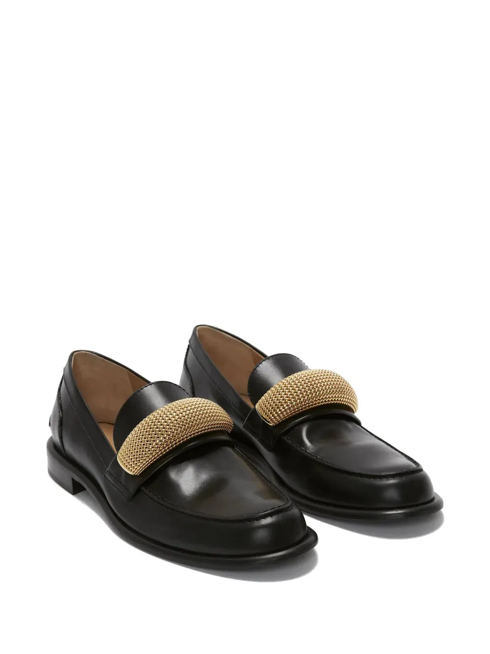 JW Anderson appliqué-detail leather loafers