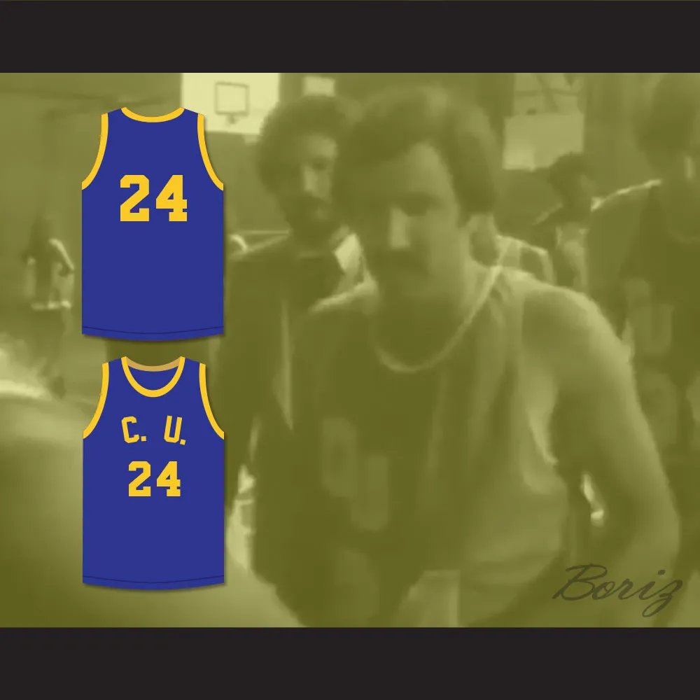 Karavas 24 Cadwallader University Blue Basketball Jersey Fast Break