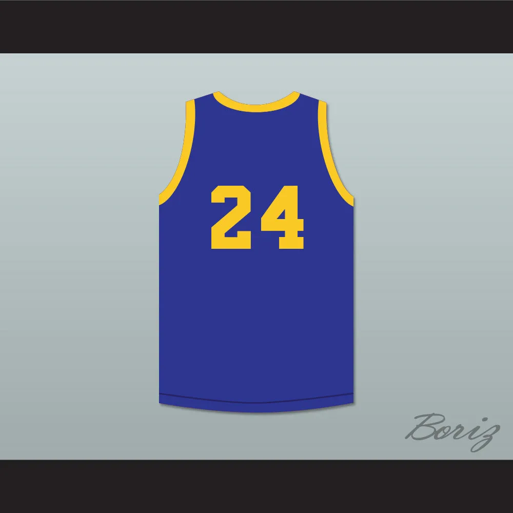 Karavas 24 Cadwallader University Blue Basketball Jersey Fast Break