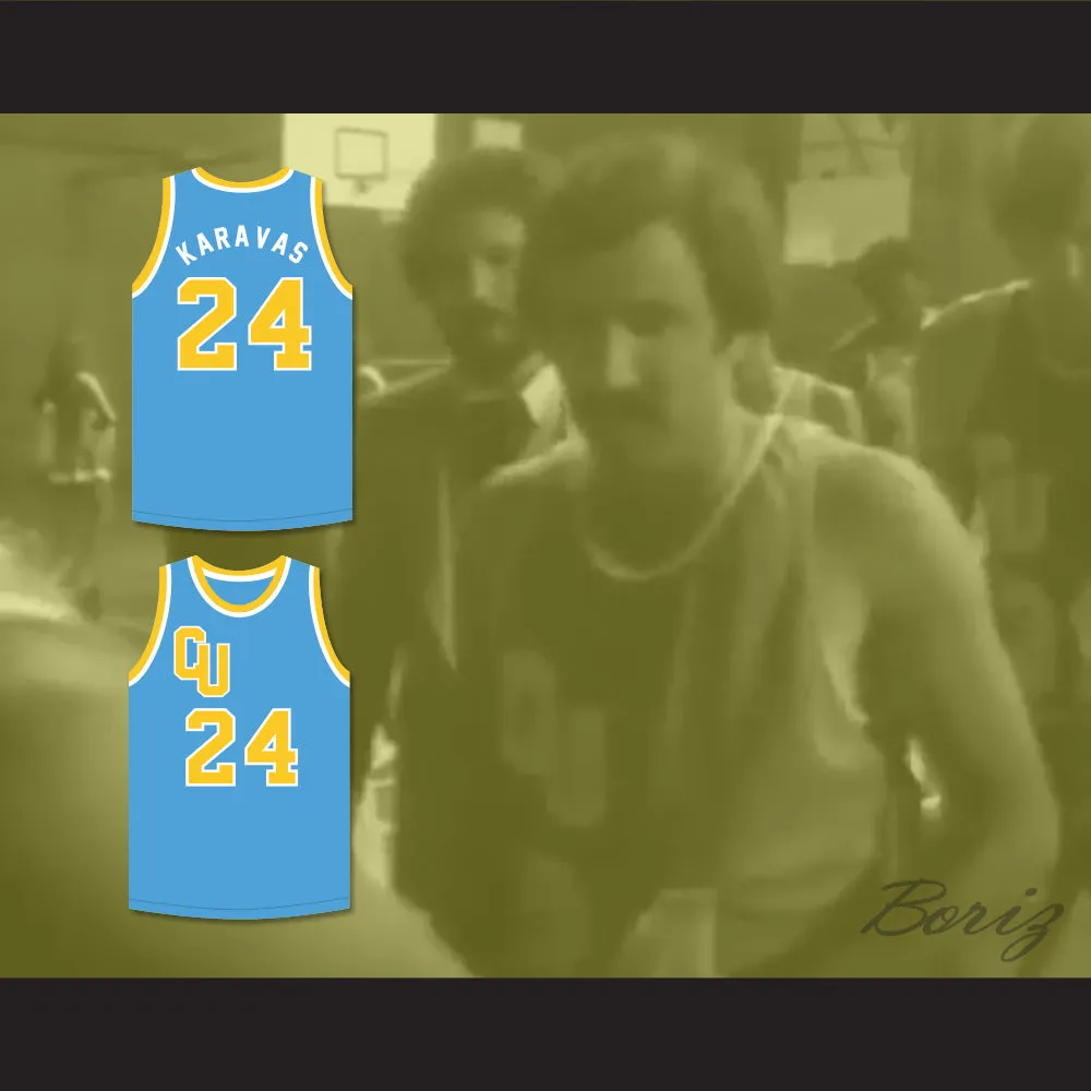 Karavas 24 Cadwallader University Light Blue Basketball Jersey Fast Break
