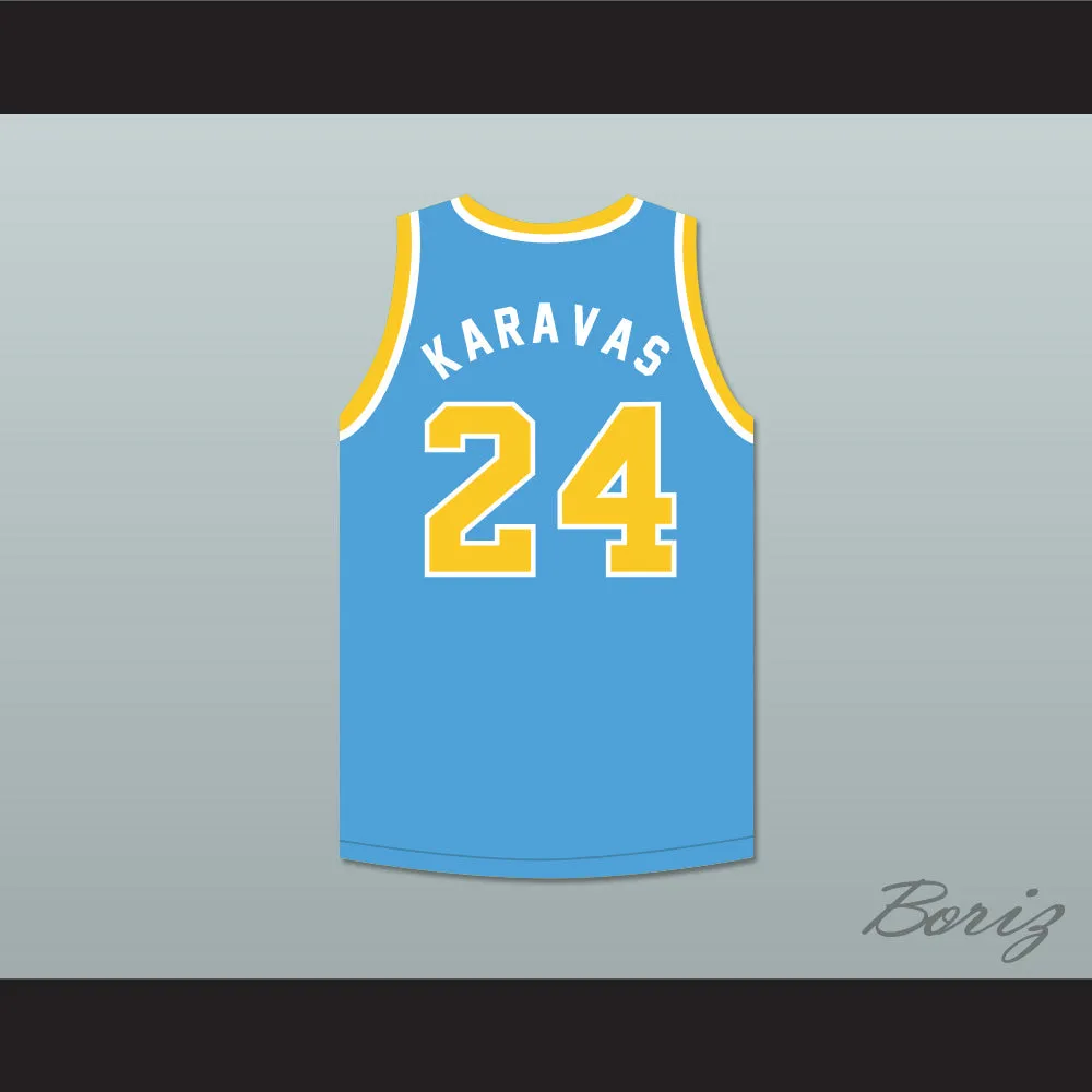 Karavas 24 Cadwallader University Light Blue Basketball Jersey Fast Break