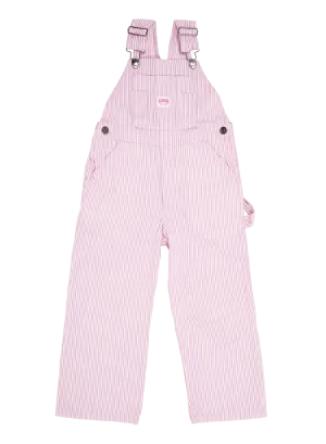 Key kid size coverall pink striped