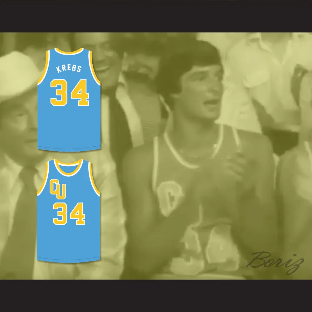 Krebs 34 Cadwallader University Light Blue Basketball Jersey Fast Break