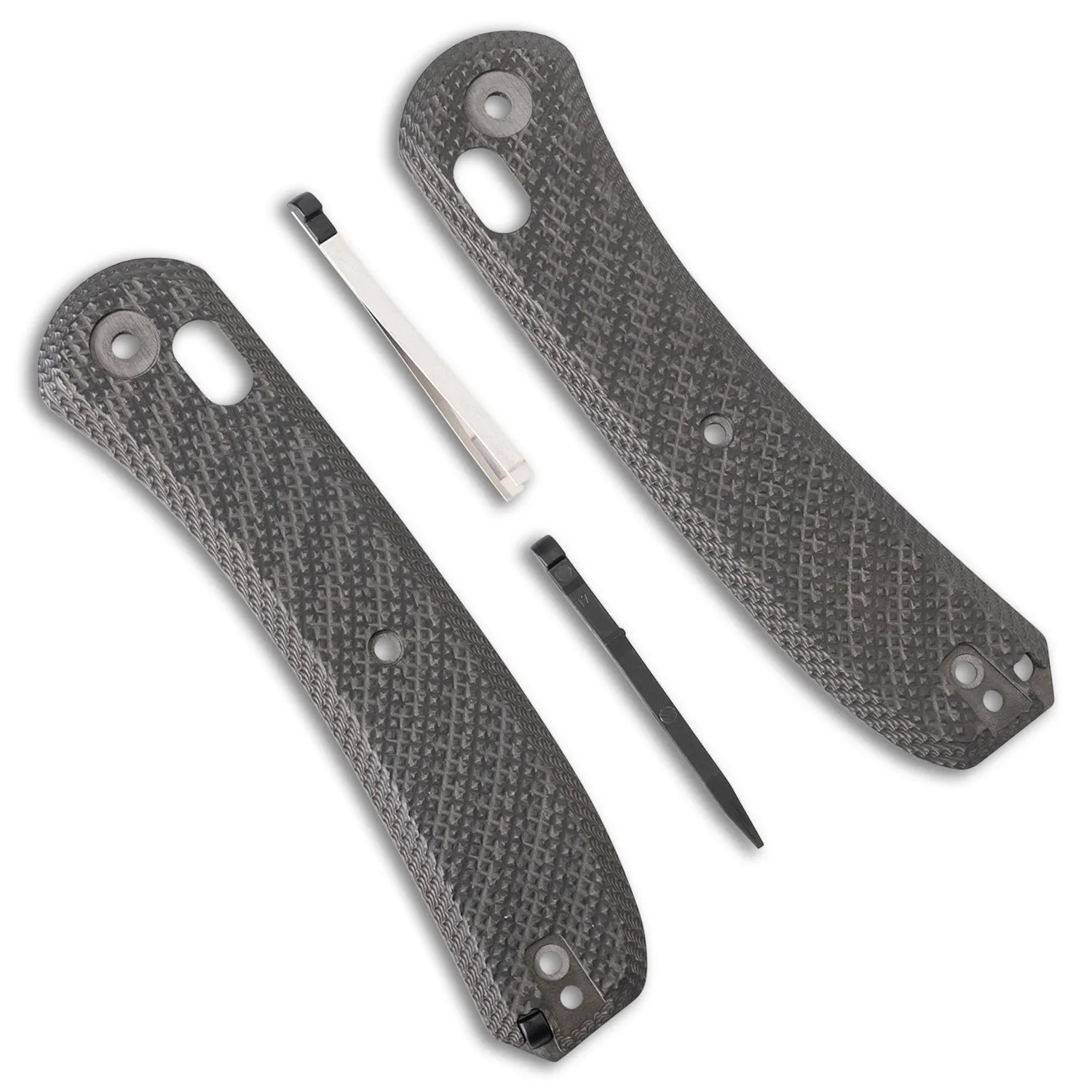 Lander 2 Knife Scales - Ripple Carbon Fiber