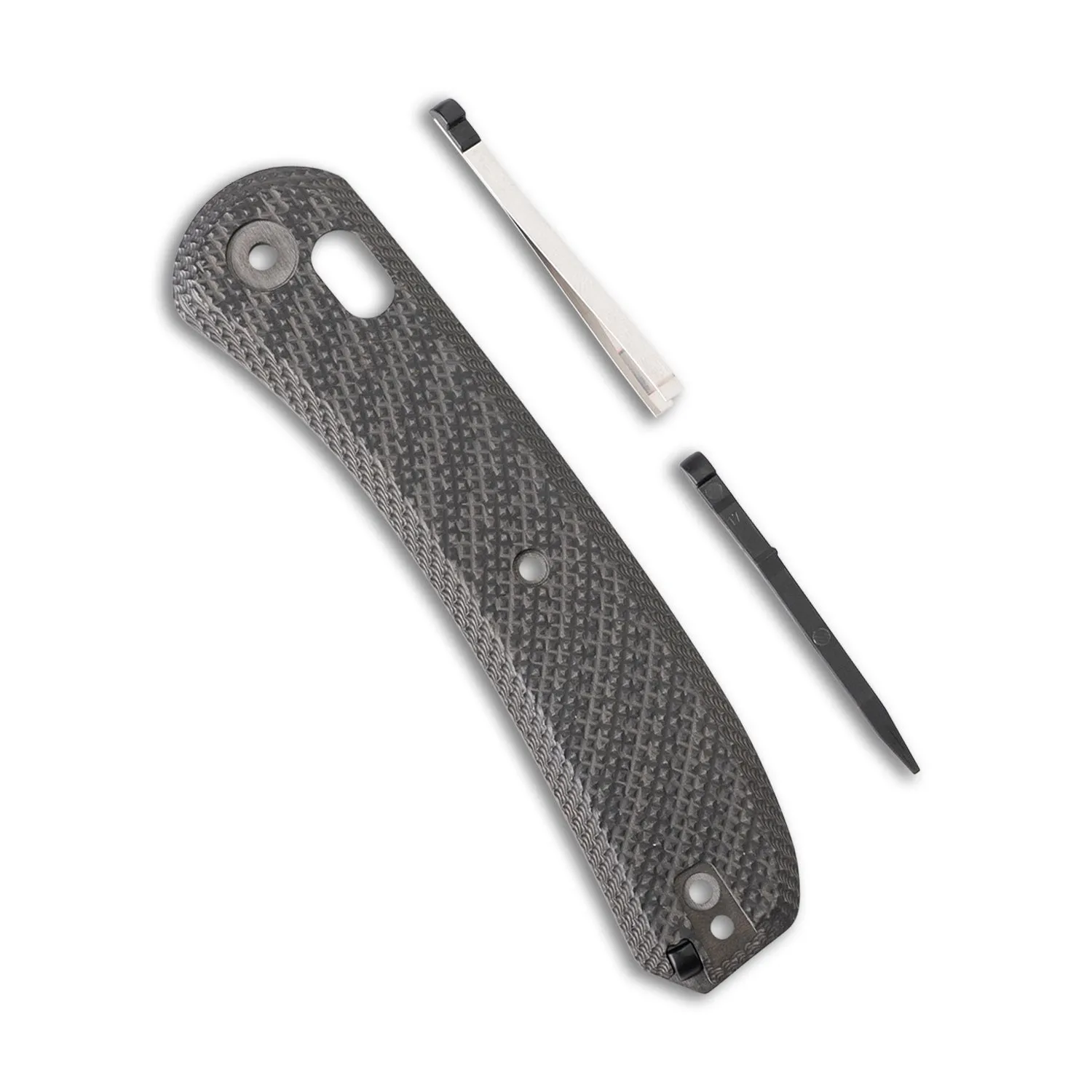 Lander 2 Knife Scales - Ripple Carbon Fiber