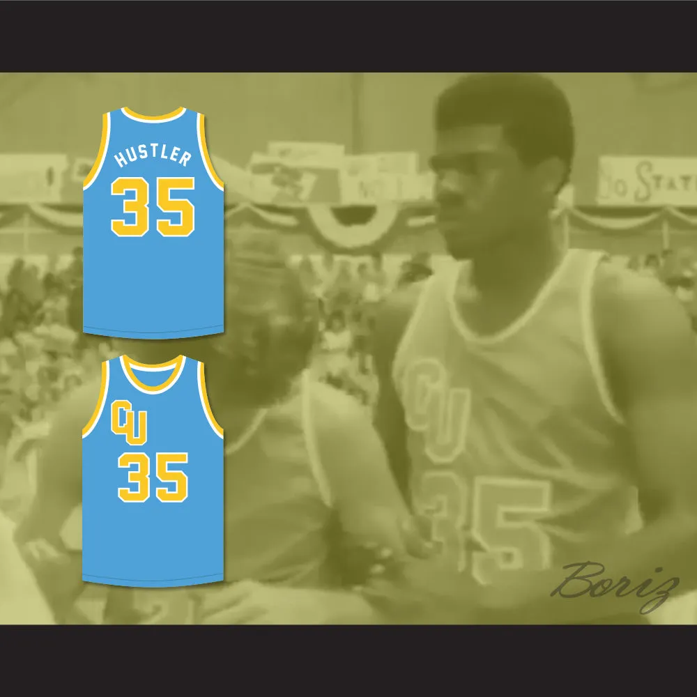 Leroy "Hustler" Monroe 35 Cadwallader University Light Blue Basketball Jersey Fast Break