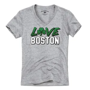 Love Boston Shamrock T-Shirt
