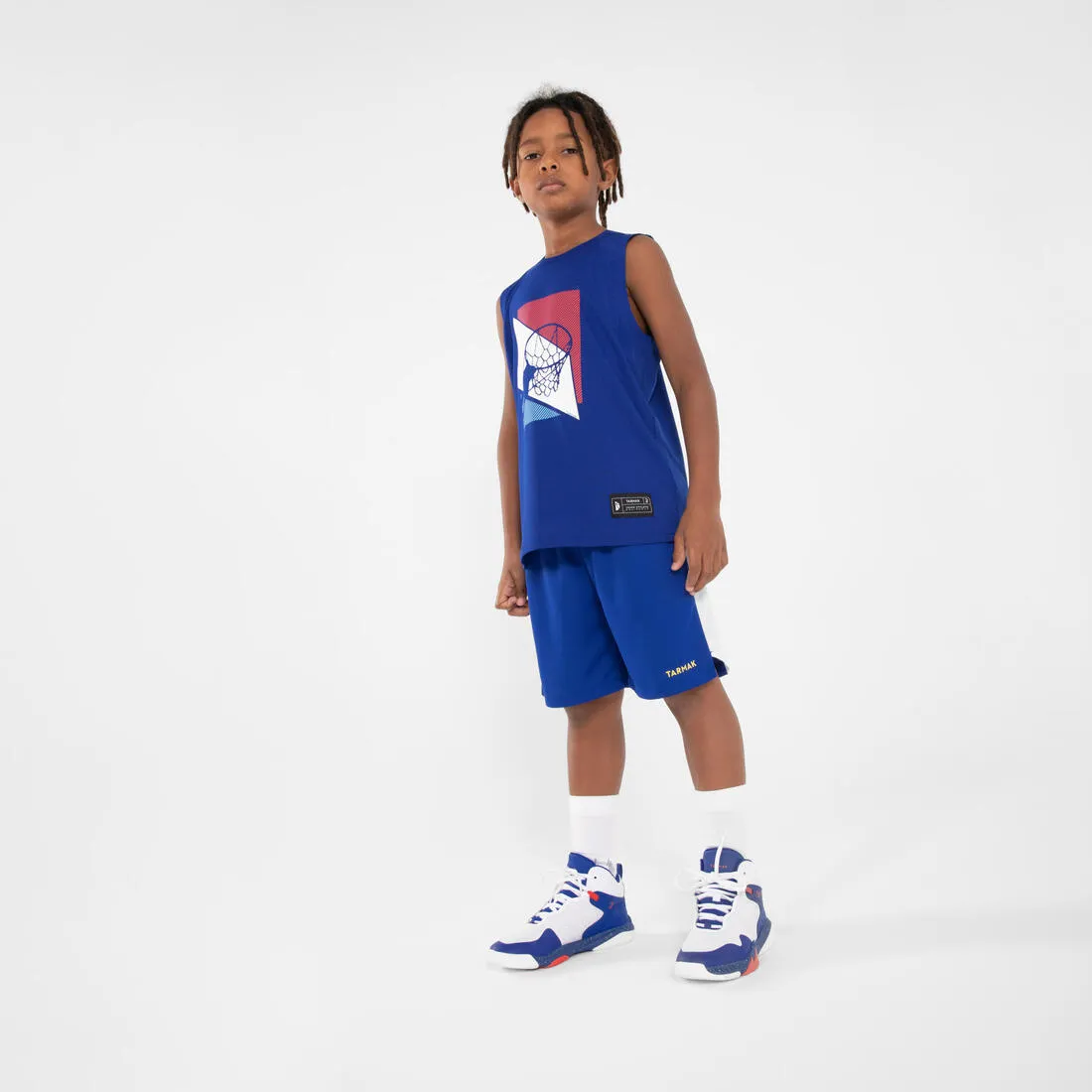 MAILLOT BASKETBALL SANS MANCHE ENFANT - TS500 FAST