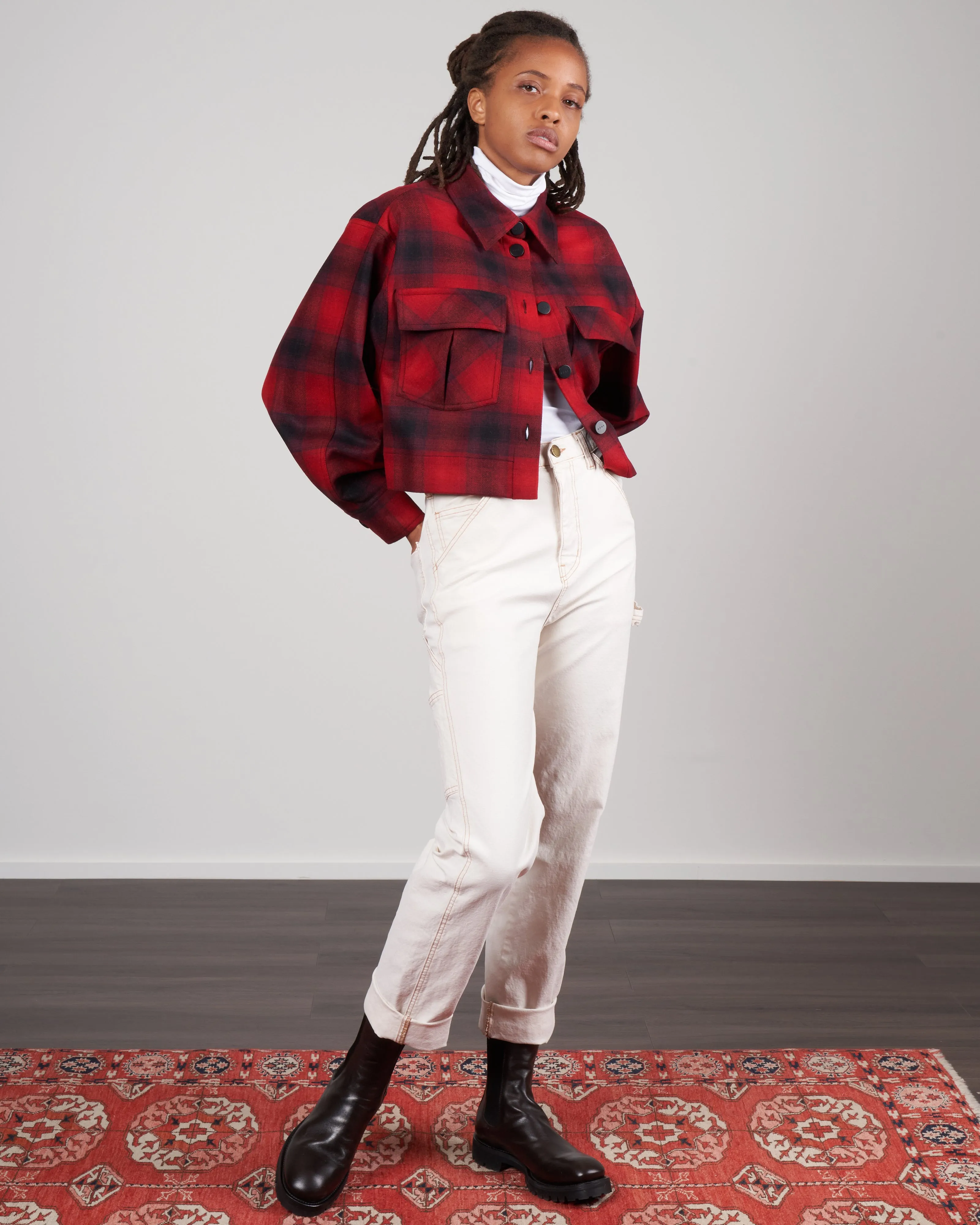 martina jacket - flannel check