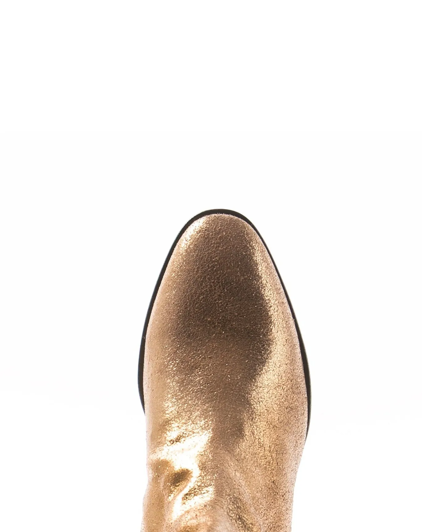 MATT Gold Leather Boots