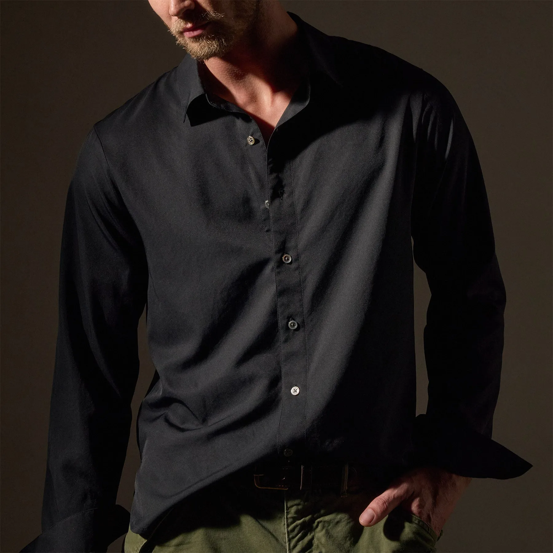 Matte Cabana Long Sleeve - Black