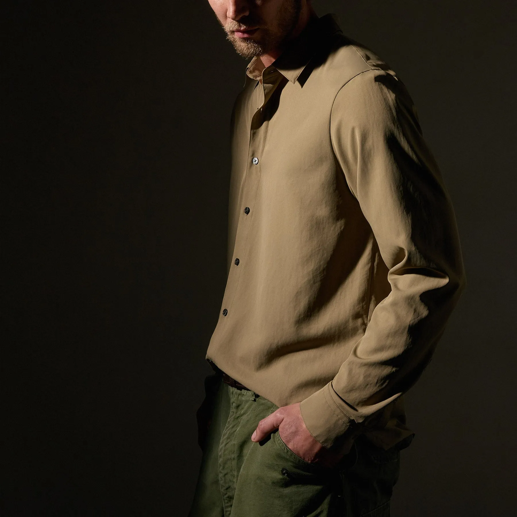 Matte Cabana Long Sleeve - Cashew