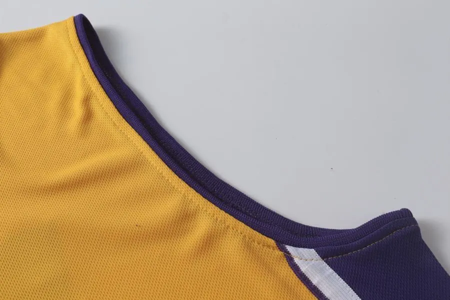 Men 2 Lonzo Ball Swingman Jersey Yellow Los Angeles Lakers Jersey Swingman