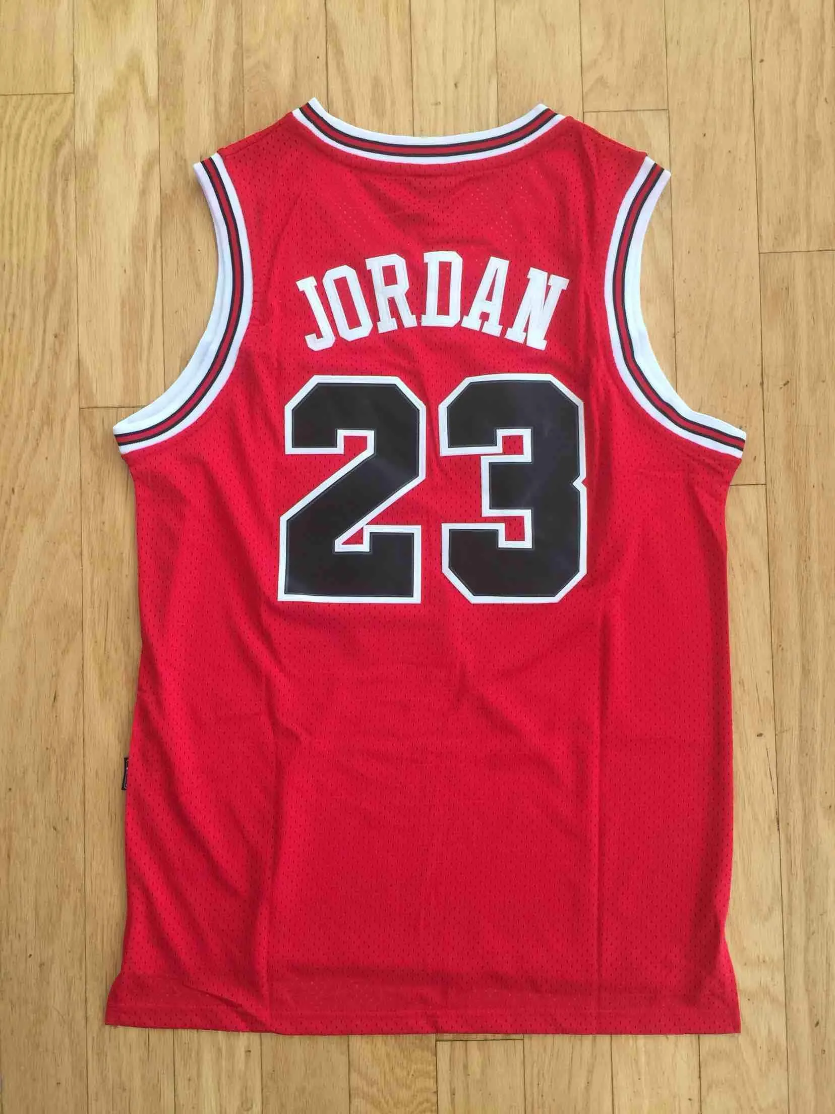 Men 23 Michael Jordan Jersey Red Chicago Bulls Fanatics Swingman