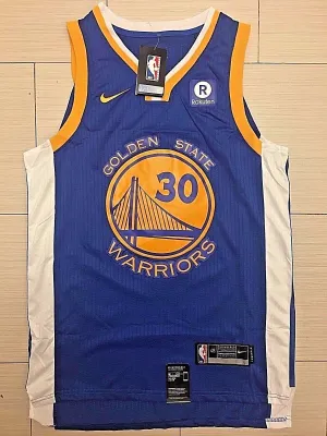 Men 30 Stephen Curry Jersey Blue Golden State Warriors Jersey Player