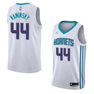 Men 44 Frank Kaminsky Jersey White Charlotte Hornets Jersey Fanatics