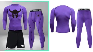 Men's Fitness Short Sleeve Quick Dry Top Fitness Suit