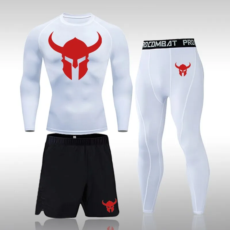 Men's Fitness Short Sleeve Quick Dry Top Fitness Suit