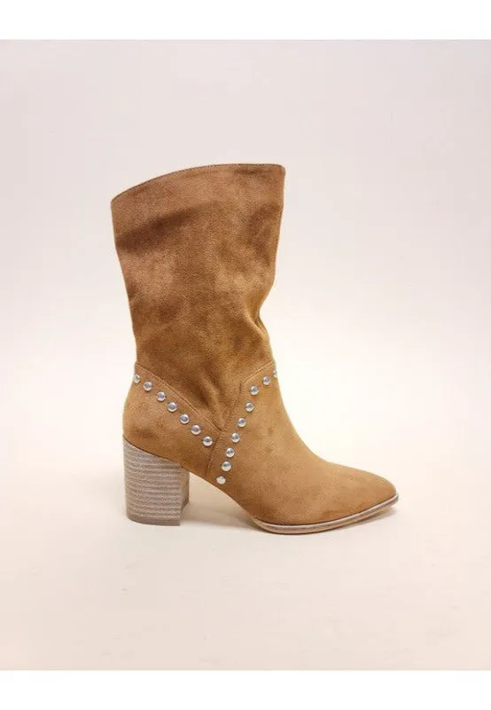 Midi Boots With Studs