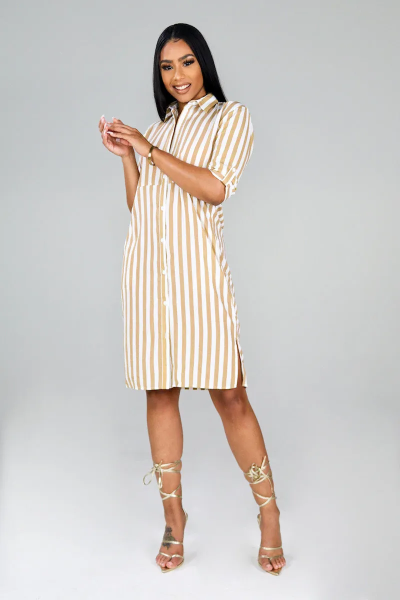 Miranda Dress (Taupe)