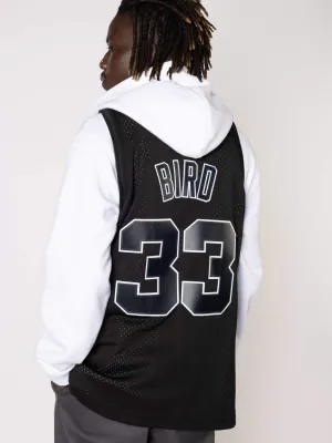 MITCHELL & NESS LARRY BIRD BOSTON CELTICS WHITE LOGO SWINGMAN JERSEY